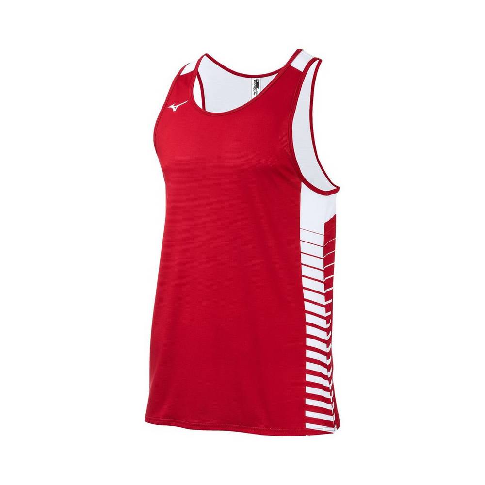 Camiseta De Tirantes Mizuno Team Hombre Rojas Comprar QTGJ-74539